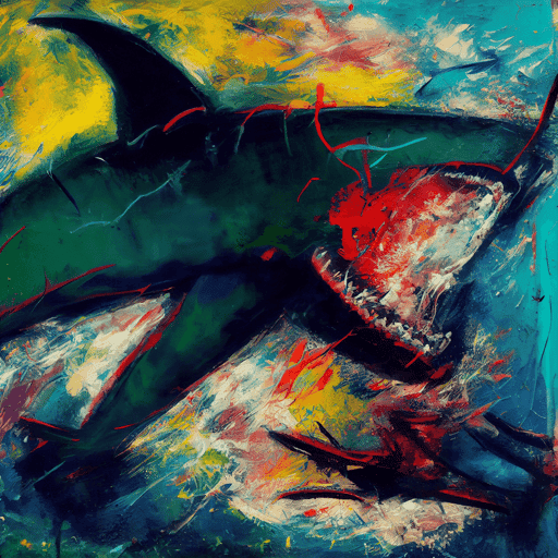 Abstract Shark by Kimi #35