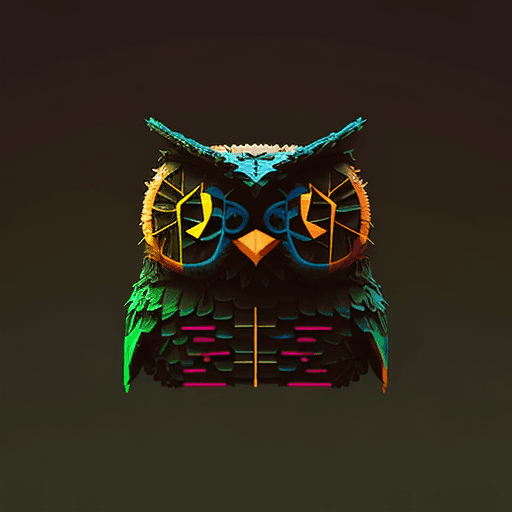 ASCII Owls 3D #32