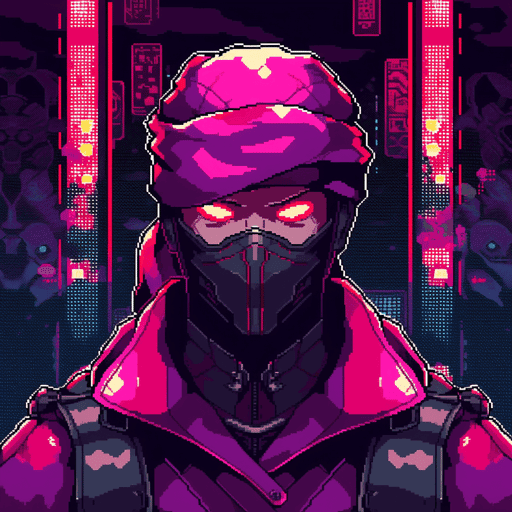 Pink Cyborg Ninja