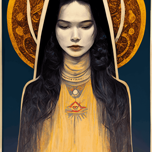 #50 Tarot Card II The High Priestess