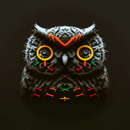 ASCII Owls 3D #20