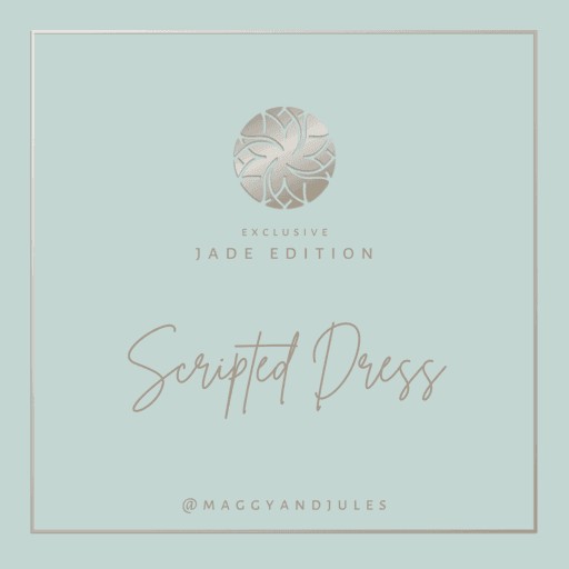 Scripted Dress - Jade Edition