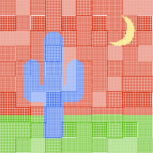 Patchwork Saguaros #47