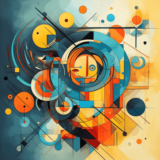 Abstract Vibrance Kandinsky Style Art Collection #15