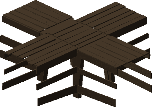 Wooden Tunnel Cross-Section