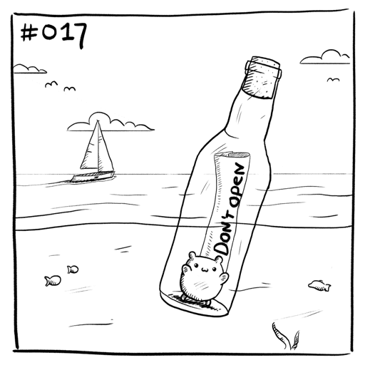 Suicidal Hamster #017 - Message in a Bottle