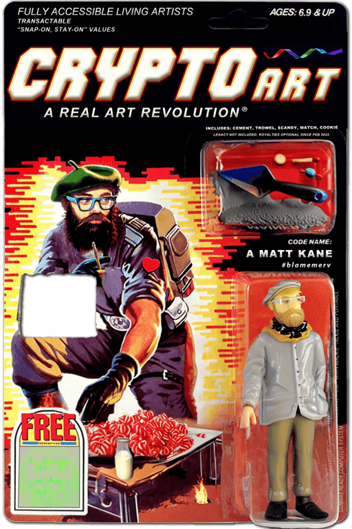 A MATT KANE Action Figure with Cement Trowel