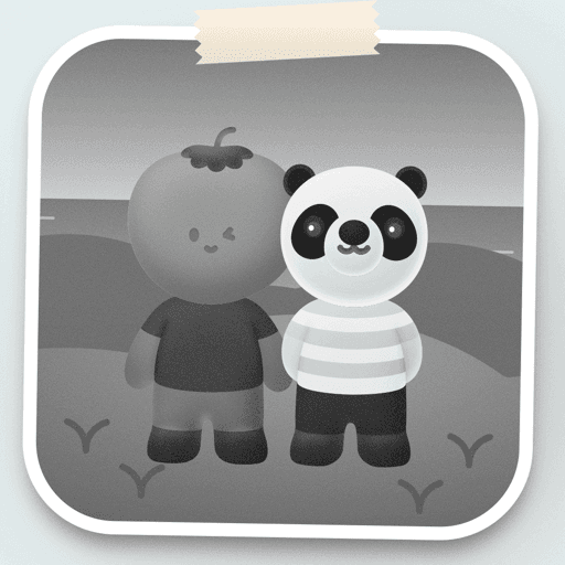 A Tomatoey Panda Portrait