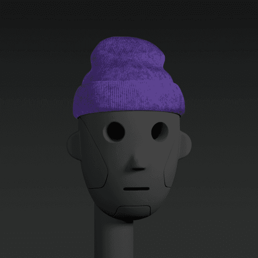 Head: Big Beanie Purple