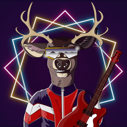 Retrowave deer #3371