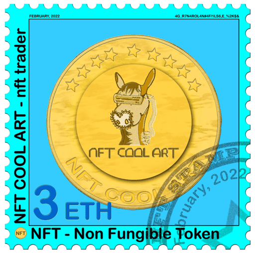 NFT_COOL.ART Artist and Collector Postage Stamp #0417