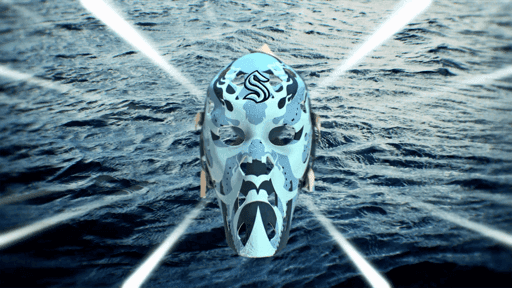 Kraken Goalie Mask 8 #29