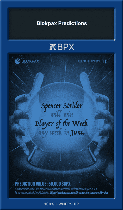 NL Player of the Week: Spencer Strider