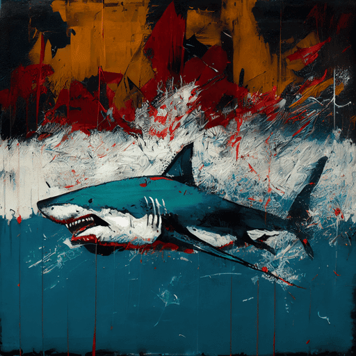 Abstract Shark by Kimi #36