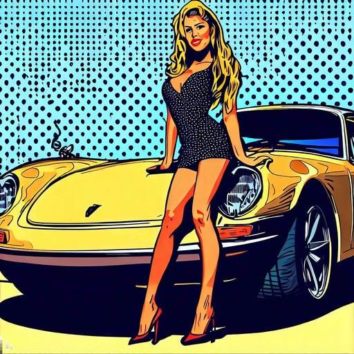 Glorious Girls with Famed Cars #98