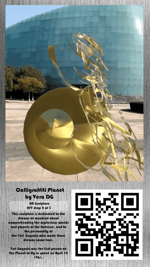 Drop 2/3 - Calligraffiti Planet - AR Sculpture