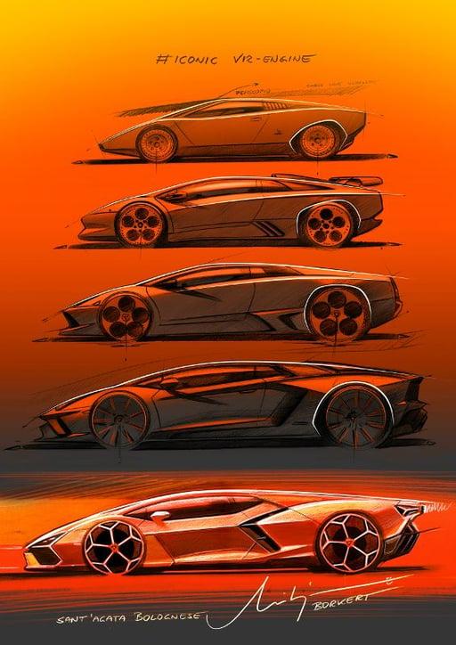 Lamborghini #Iconic V-12’s – Orange