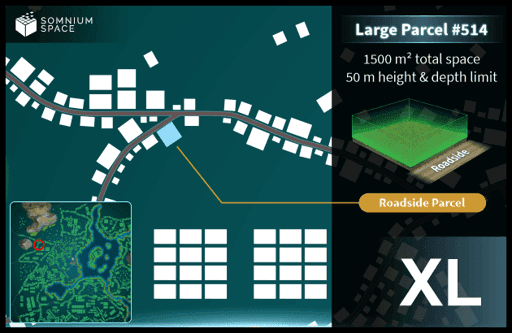 Extra Large #514 (XL) parcel in Somnium Space