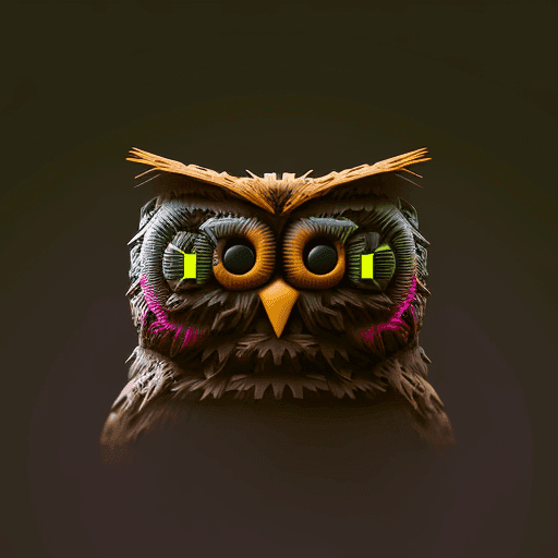 ASCII Owls 3D #12