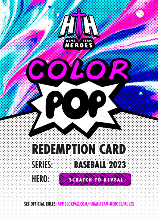 Color Pop Redemption Card: Baseball 2023