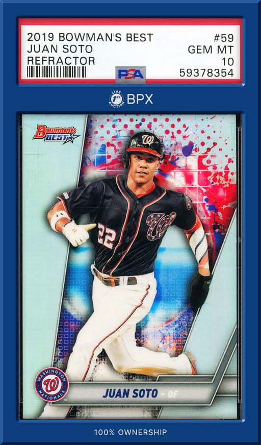 2019 Bowman's Best Juan Soto - PSA 10 (Cert: 59378354)