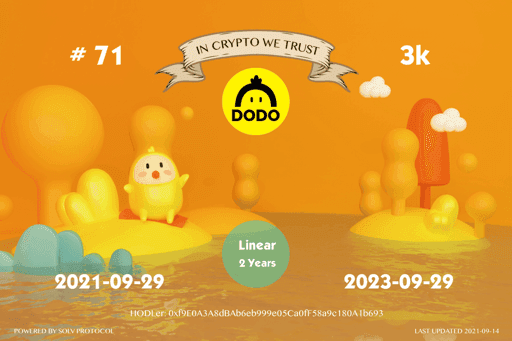 DODO Allocation Voucher #71 - 3003.00 - Linear