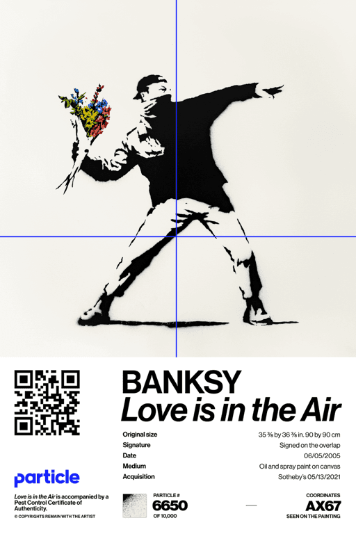 Banksy | Love Is In The Air #6650