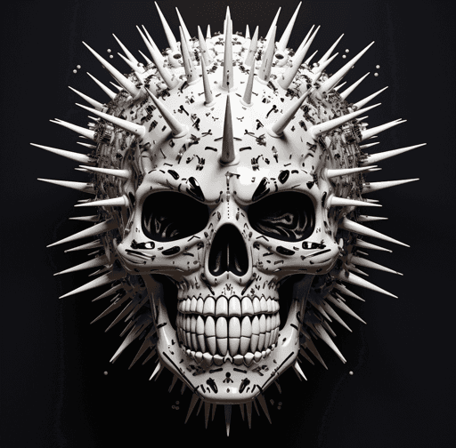 Spiked Skulls by SmokeSolid #8