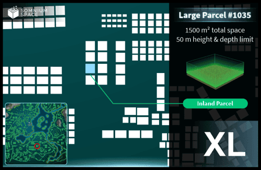 Extra Large #1035 (XL) parcel in Somnium Space