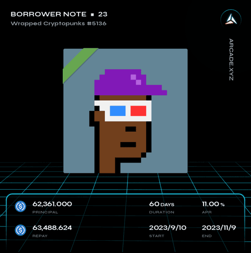 Arcade.xyz Borrower Note