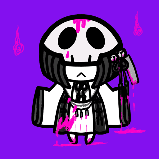 skull girl #030