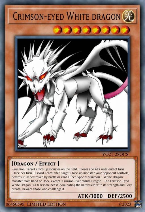 Crimson-Eyed White Dragon