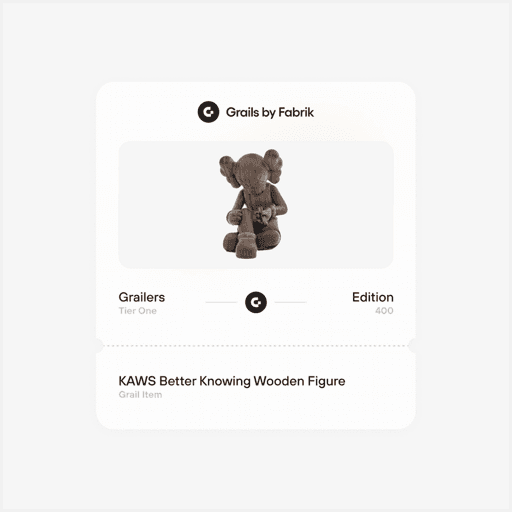 Grailers KAWS Better Knowing Wooden Figure