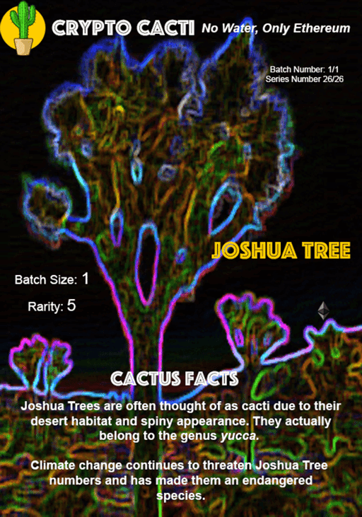 Crypto Cacti - Joshua Tree (1/1)