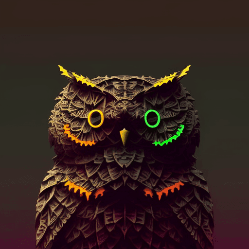 ASCII Owls 3D #49