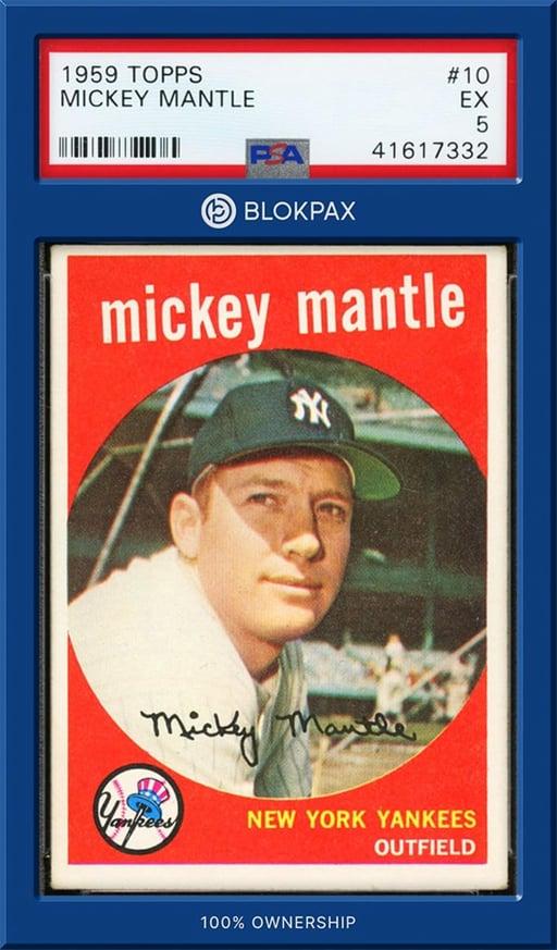 1959 Topps Mickey Mantle - PSA 5 (Cert: 41617332)