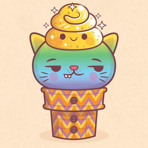 Kitty Cone #1461