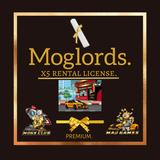 MOGLORDS PREMIUM RENTAL LICENSE.