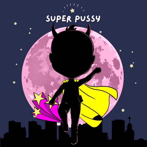 SuperPussy Coloring Book