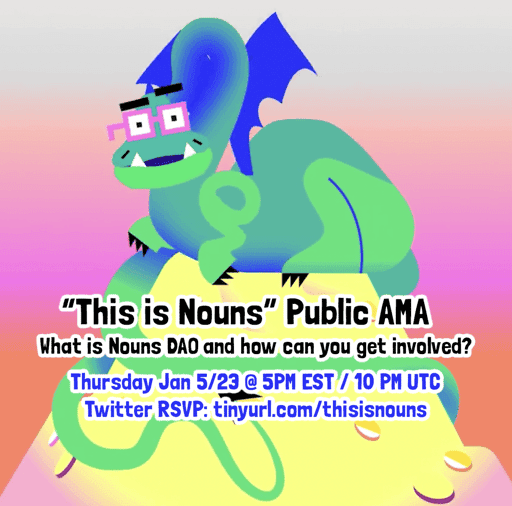 "This is Nouns" Public AMA Invitation (Edition Airdrop / Free Mint) 20/4269