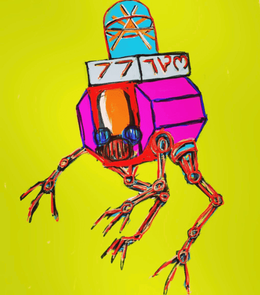 Pink Robot For A Yellow King