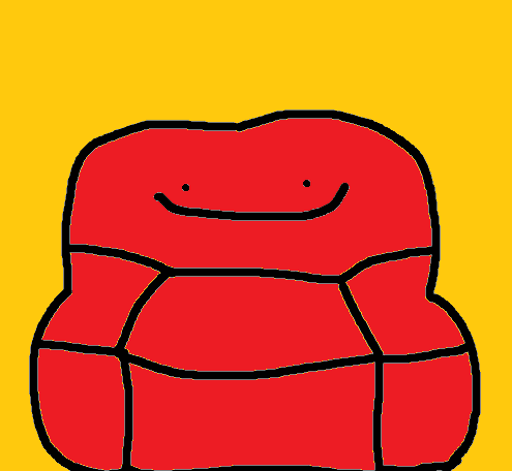 Happy Red Couch