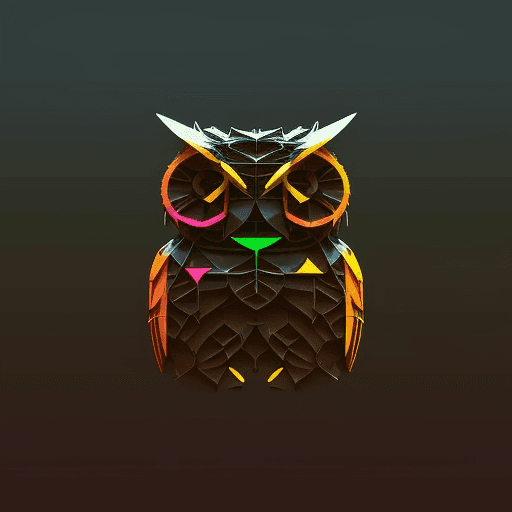 ASCII Owls 3D #25