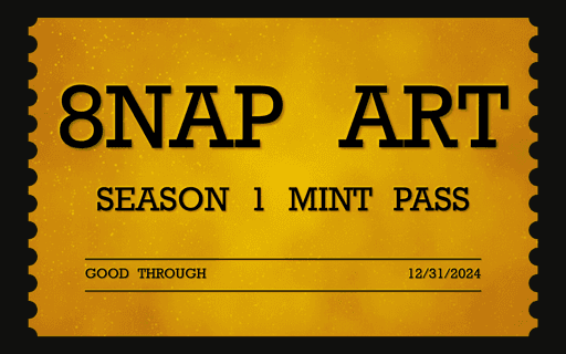 8NAP ART Season One Mint Pass #41