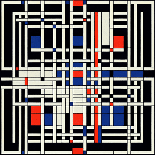 Mondrian's Labyrinth by Lilia #9