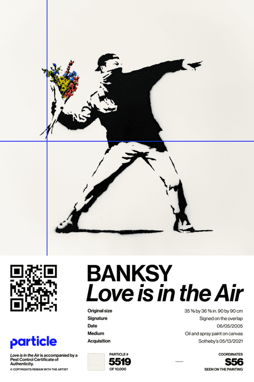 Banksy | Love Is In The Air #5519