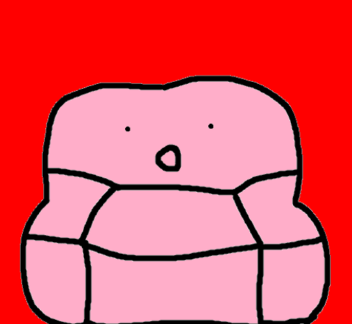 Shocked Pink Couch