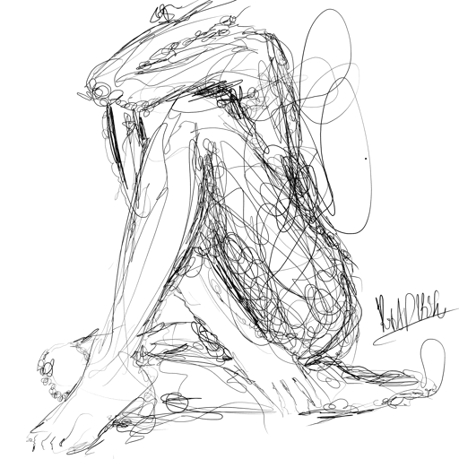 nude scribble