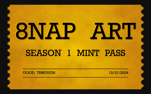 8NAP ART Season One Mint Pass #38