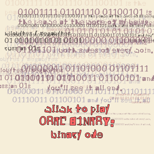 ORAL BINARY: BINARY ODE #43